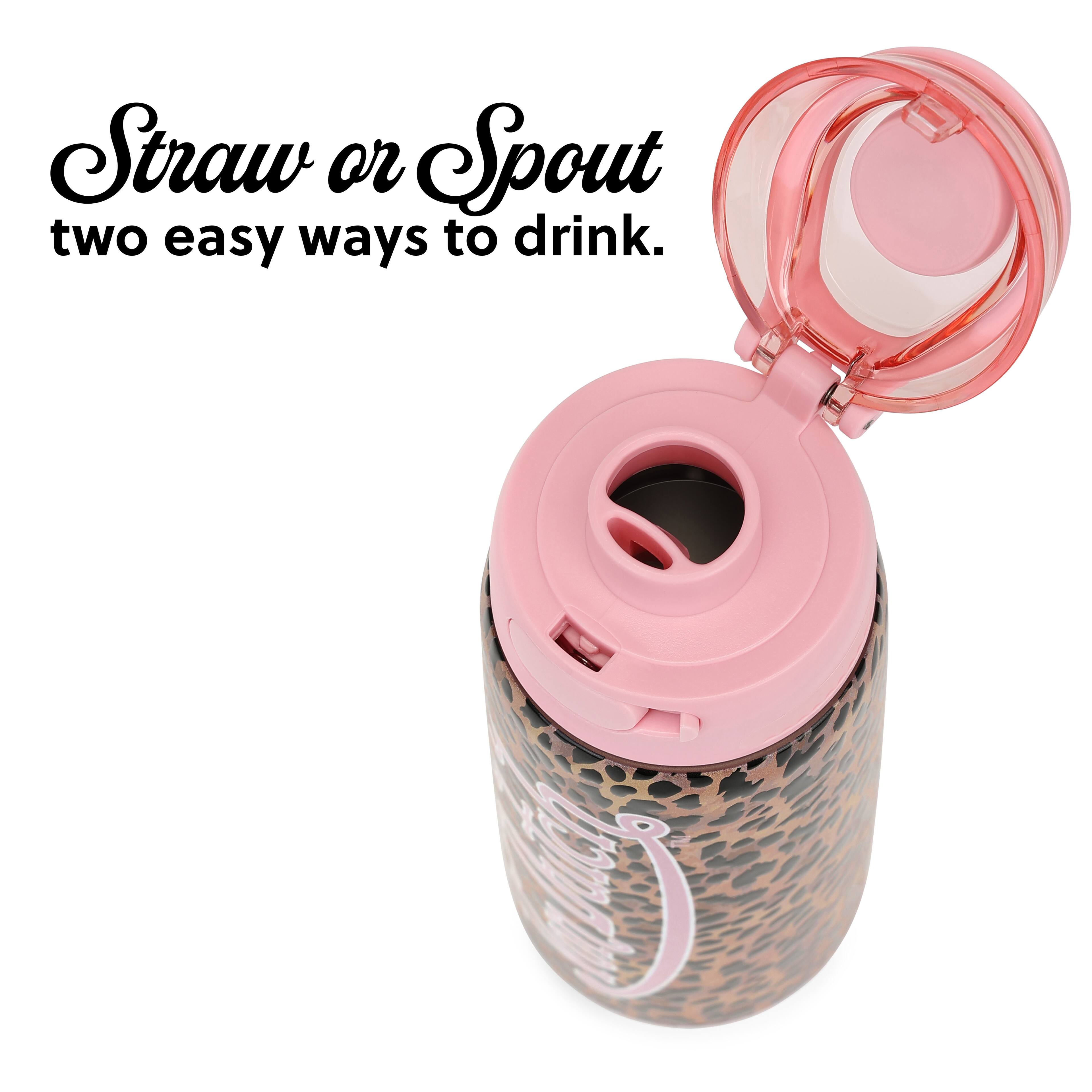 Straw or Spout  
two easy ways to drink.
