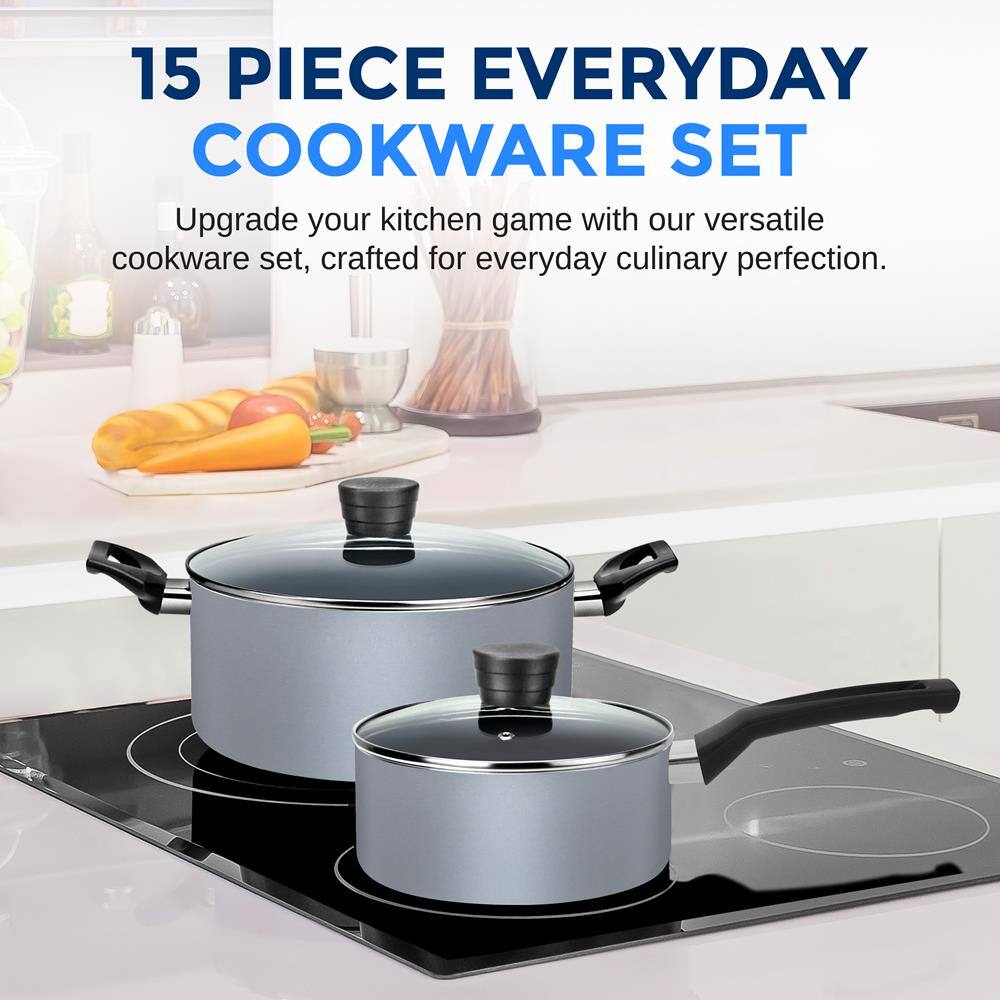 15 PIECE EVERYDAY COOKWARE SET

Upgrade your kitchen game with our versatile cookware set, crafted for everyday culinary perfection.