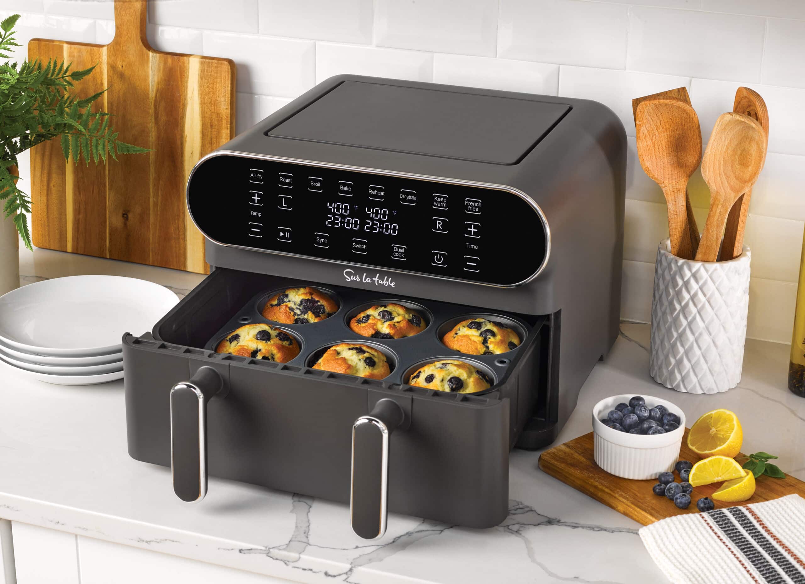 Sur La Table Single or Double Basket Air Fryer 352oz SLT 1805