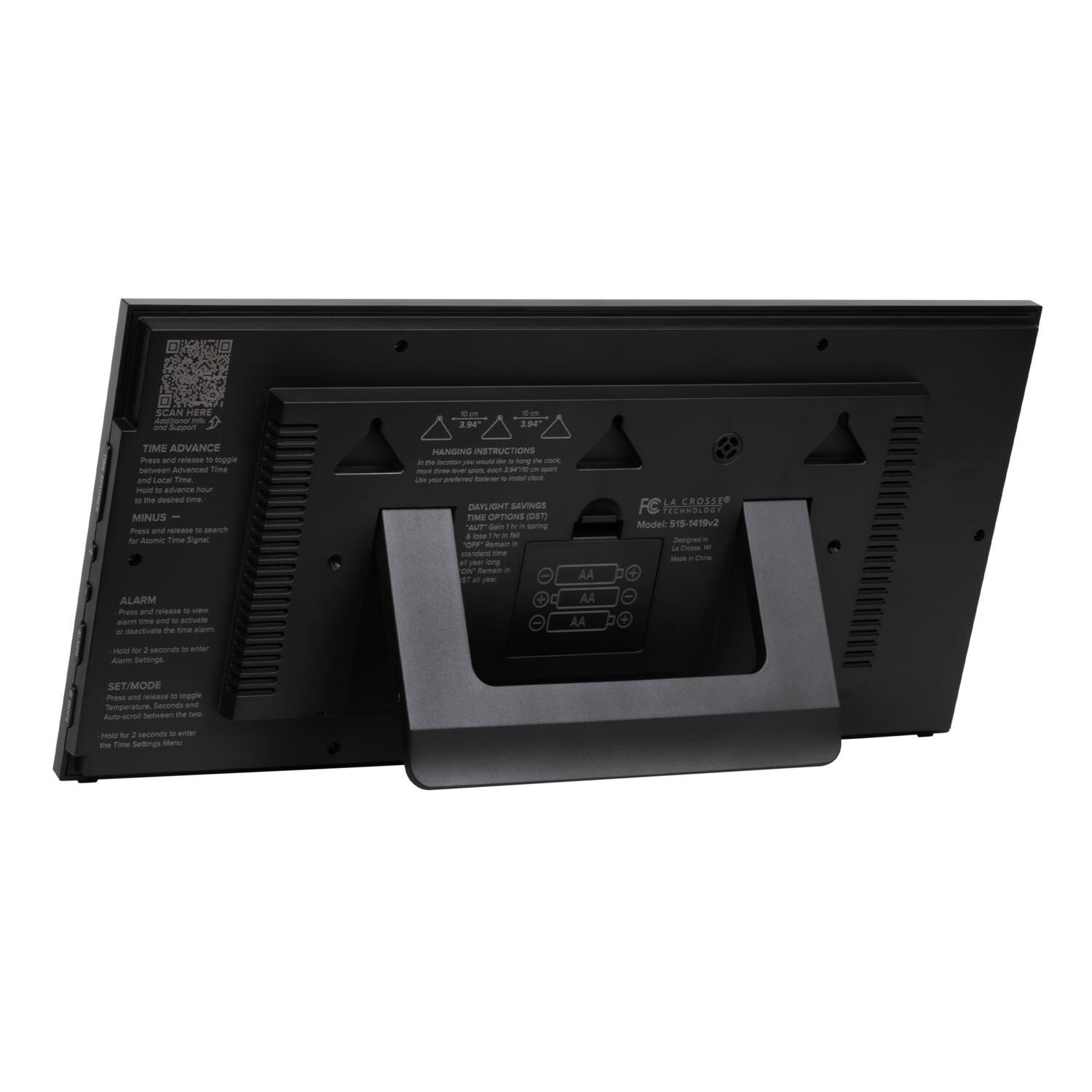 SCAN HERE - ad Auseri - 394 - - 2.04" TIME ADVANCE Fes and ras - Sppre batuusan Advenced Tone and Loow tme - to aduerce ho - the desran sma MINUS Pas and - - search to Asmic Tuma Signat MANGIS INSTRUCTIONS - - - - - - . humg - - - - - - - - - - i - stre - - - - DEYLIGHT SAVINGS TIME OPTIN  BUT -e - - sring 4 - 1h . -  Rman - cnar - E smg On iemann - - - AA LA A.CROSSED FC FENNUEEST Model 1-141942 ne -. I - Mate . Lee ALARM Pruss - reessa - des sam - and to aoo - MAr the - s AA AA - -o - s . untar Awr Tettings SET/MODE hes and - . sopple Sec - Temperature Amt bettusan the - - dor - s - - te Tam Semings Mtane