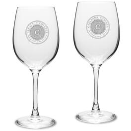 Jardine - Carleton Knights 16oz. 2-Piece Traditional White Wine Glass Set - Multicolor