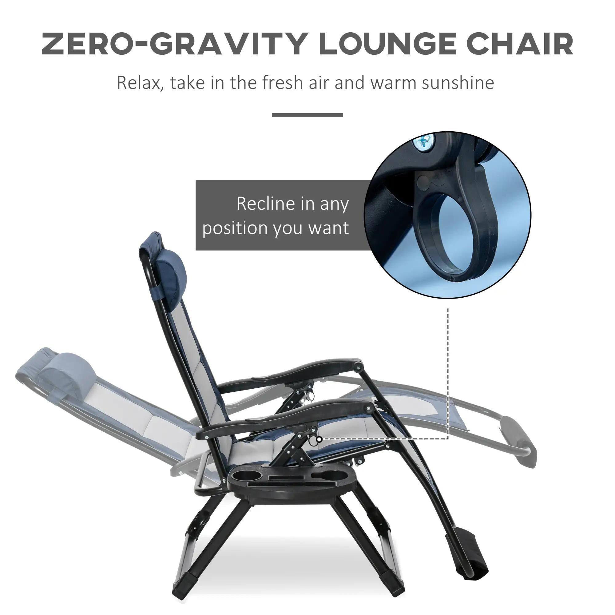 ZERO-GRAVITY LOUNGE CHAIR
Relax, take in the fresh air and warm sunshine
Recline in any position you want