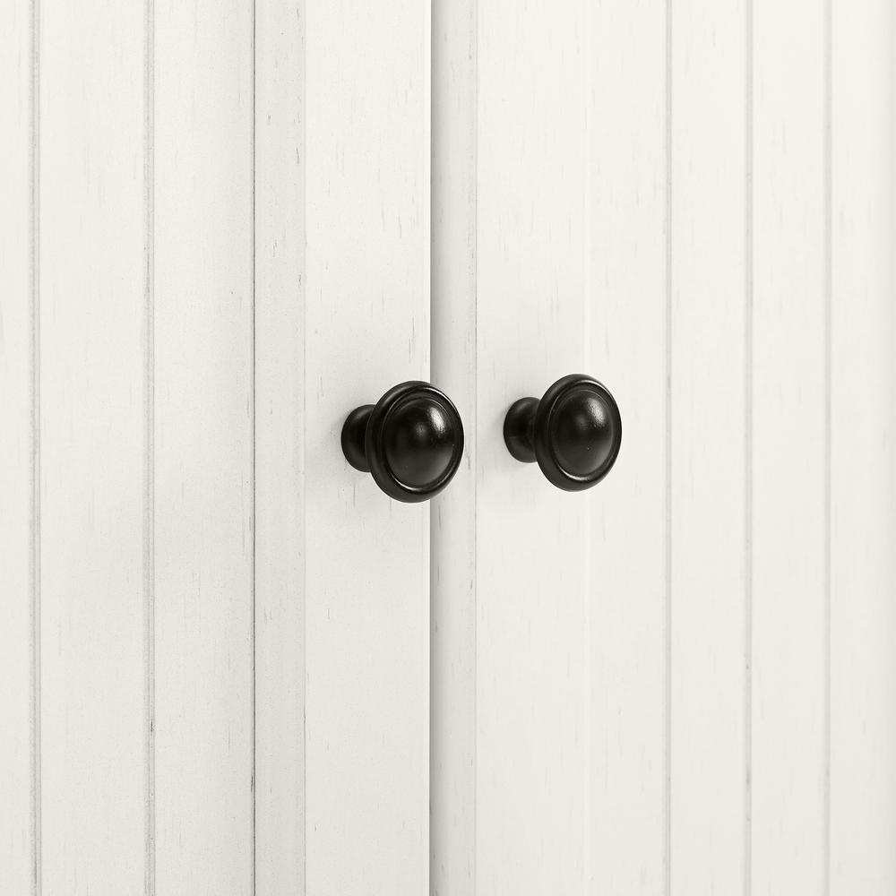 Left. Crosley Furniture - Seaside Storage Cabinet - White.