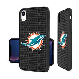 Keyscaper - NFL - Miami Dolphins iPhone Text Backdrop Design Bump Case - 14 - Multicolor