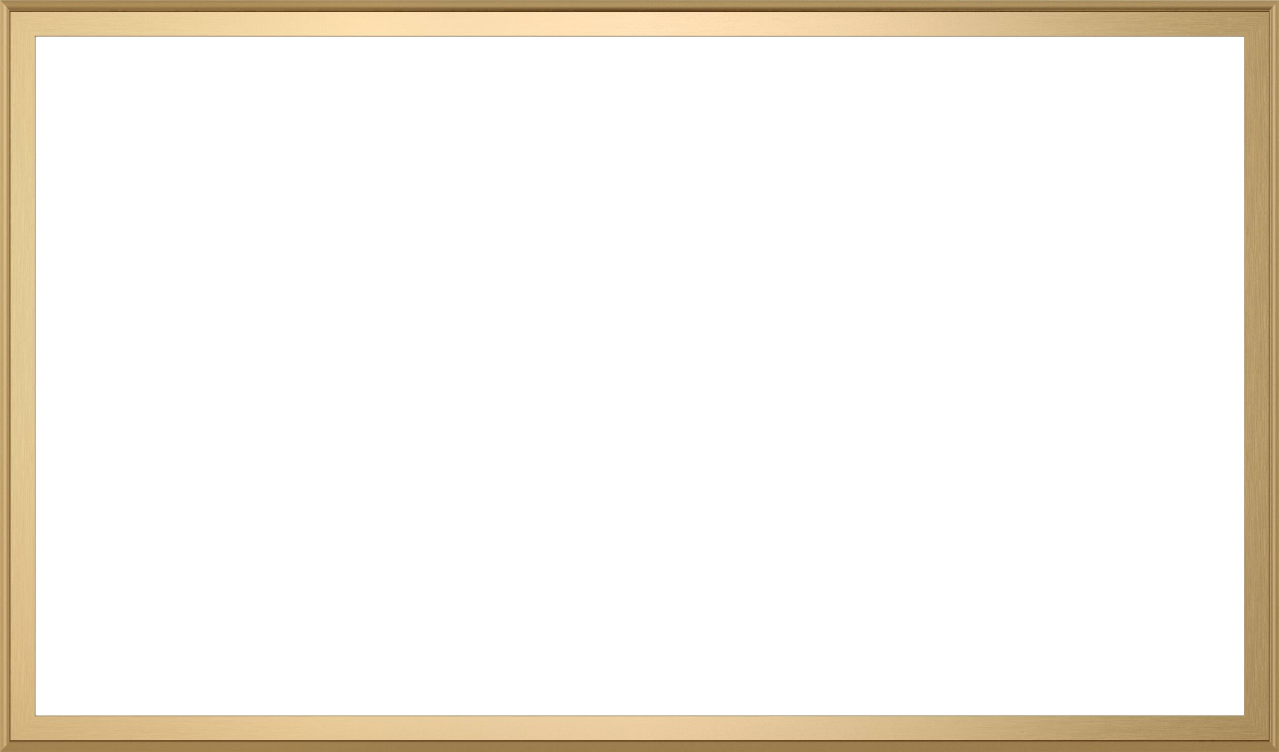 Alt View 17. Deco TV Frames - Alloy Scoop Bezel for Samsung The Frame and Frame Pro TV - 65" - Pale Gold.