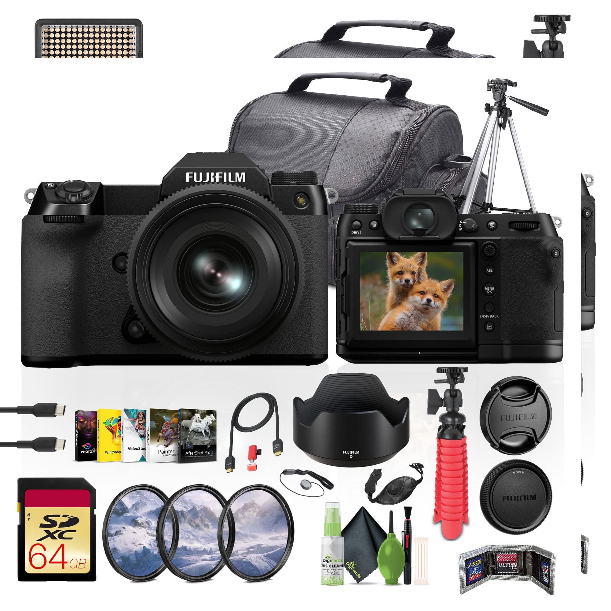 Fujifilm GFX50Sセット Fujifilm GFX50S II GF35 70mm Kit Black 600022313-AG2-3 - Best Buy