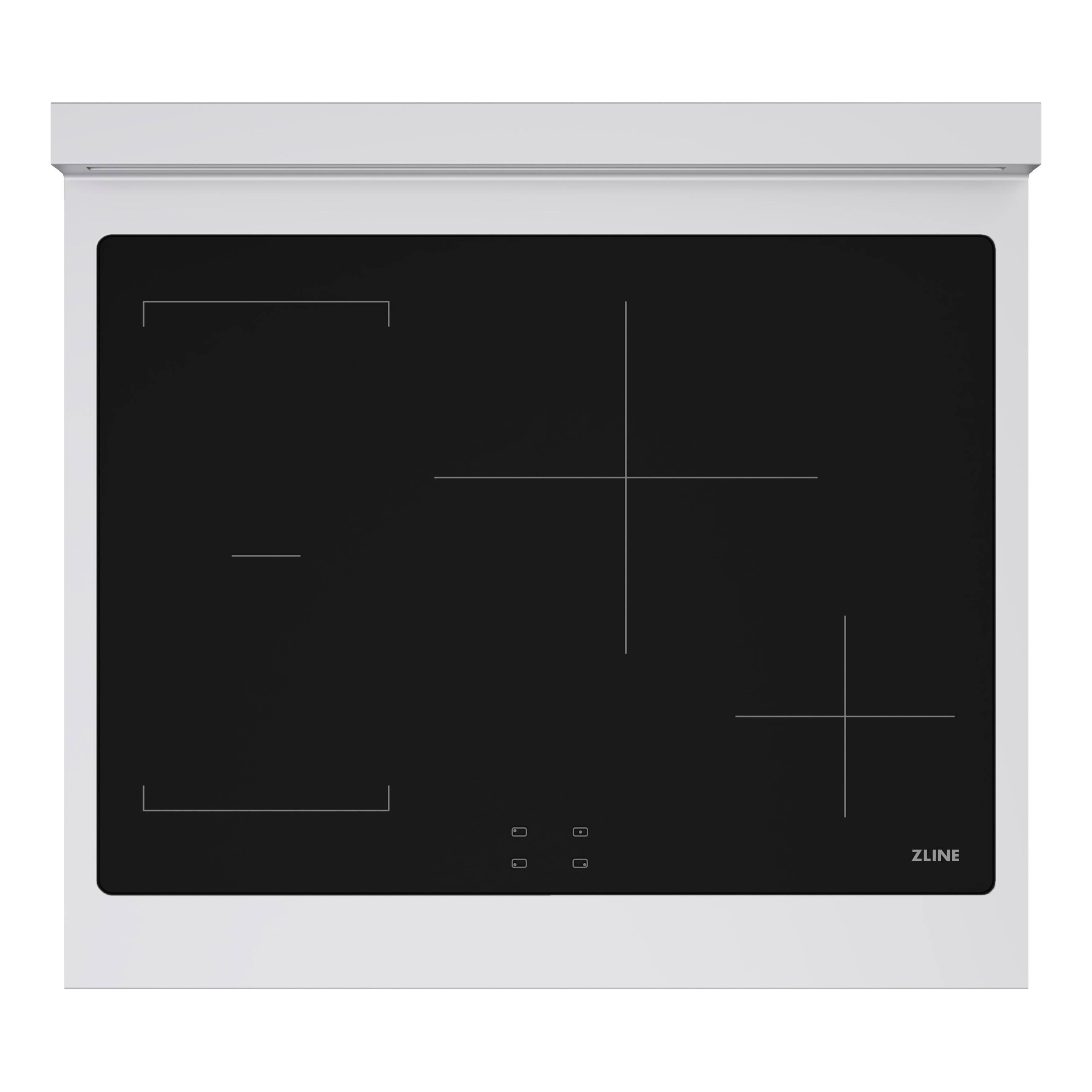 Alt View 7. ZLINE - Autograph 30 in. Paramount Built-in Electric Induction Rangetop with 4 Elements in Stainless Steel and Champagne Accents - Stainless Steel.