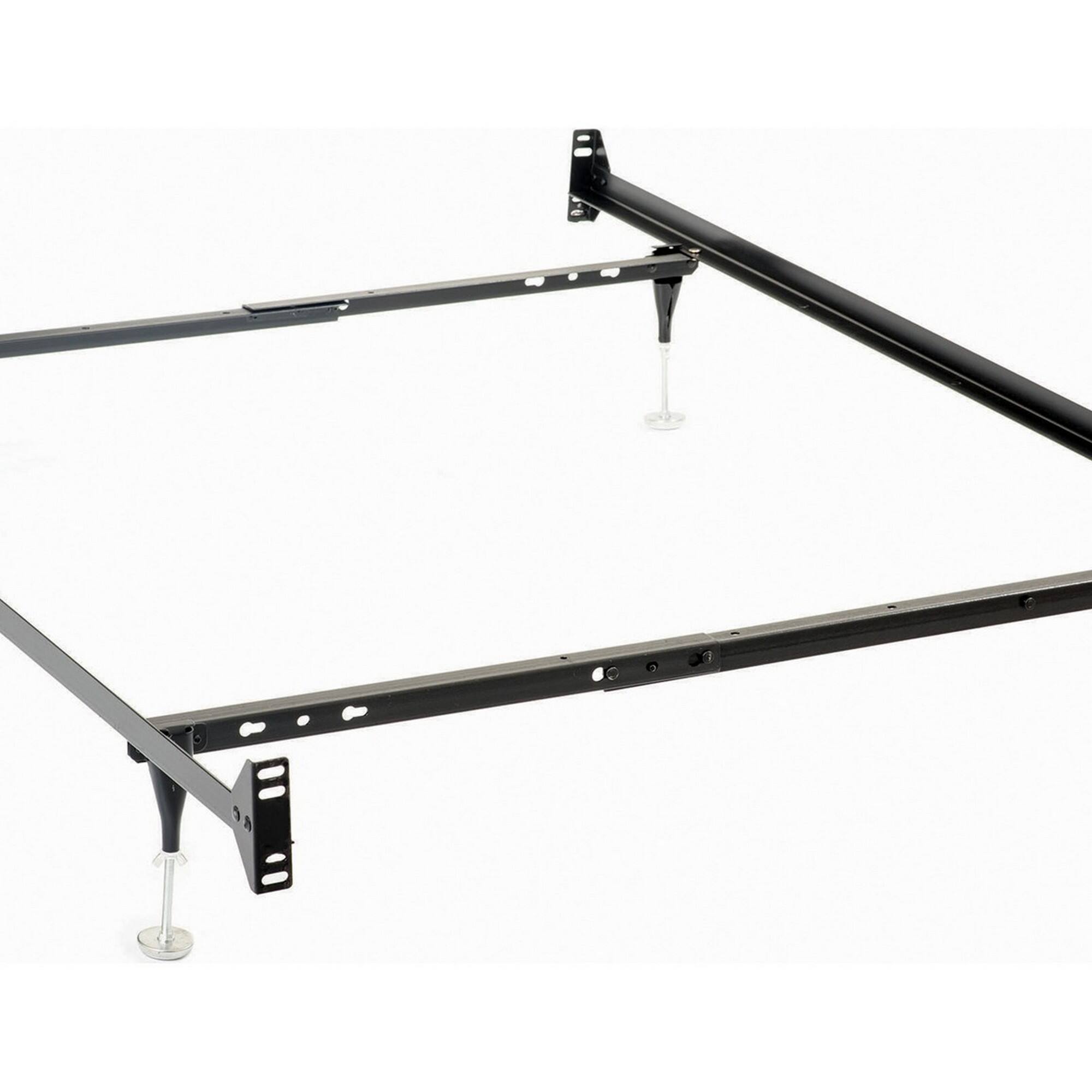 Alt View 1. Manhattan Lane - Nit Multisize Bed Frame, Twin or Full, 4 Legs with Glides - Black.