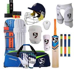 Amber Sporting Goods - SG Best Sports 100% Original Brand Cricket Complete Set with Accessories in Full Size Cricket Full Kit - Multicolor
