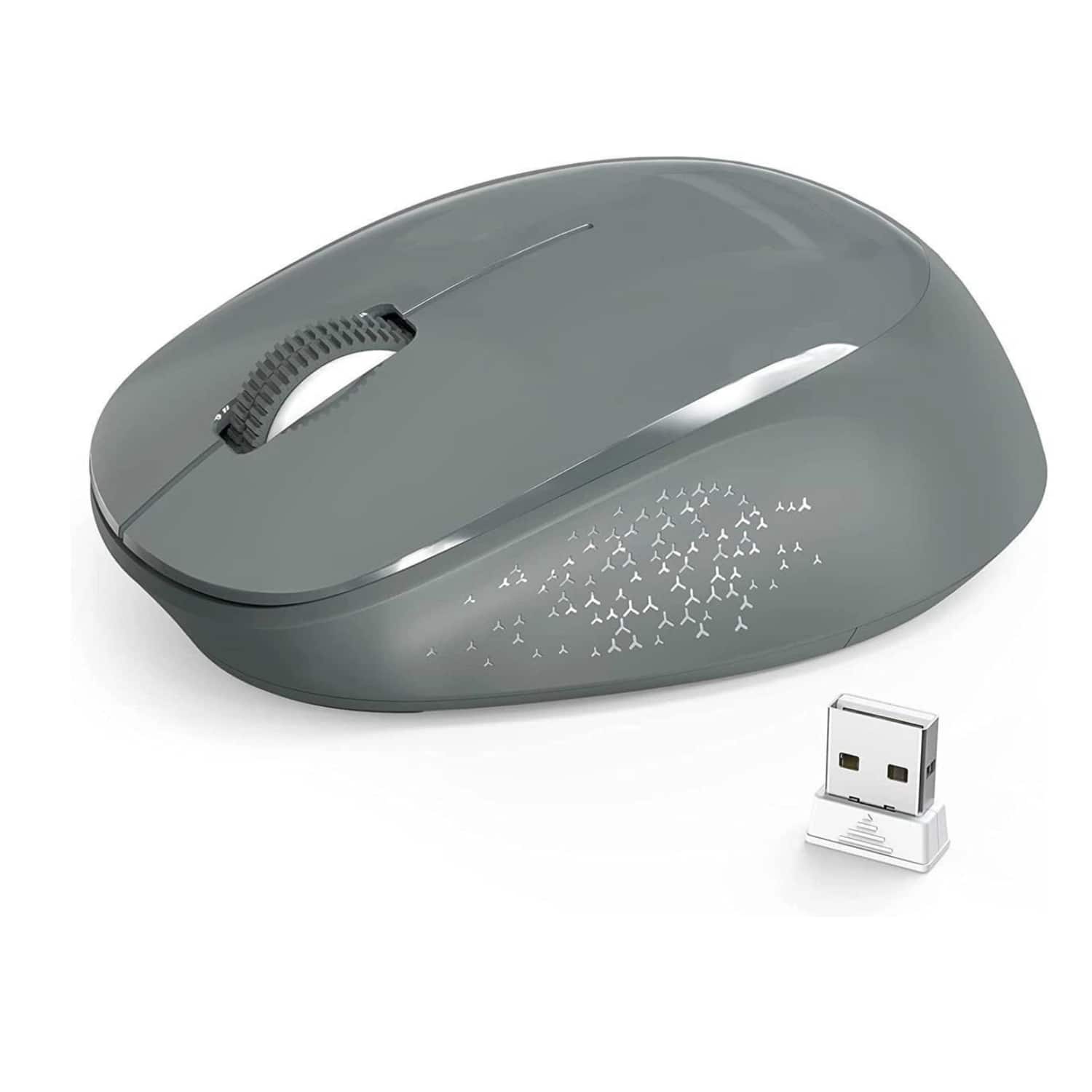 Stock Preferred - Portable 2.4GHz Wireless Silent Mouse – Dark Grey - Wireless - Dark Gray
