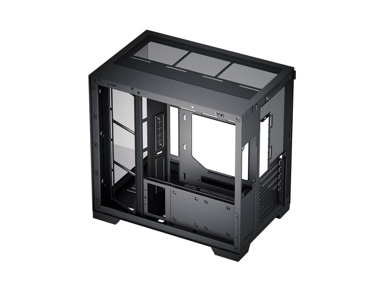 Alt View 6. Super Flower - Super Flower Thunder Black / Panoramic Case / Tempered Glass ATX Mid Tower Computer Case - Black.