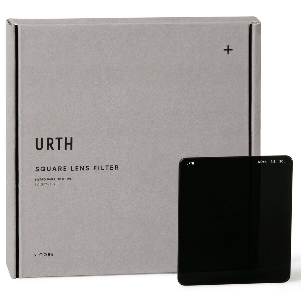 URTH SQUARE LENS FILTER  
URTH ND64 1.8 20L  
FILTRO PARA OBJETIVO  
レンズフィルター  
x GOBE