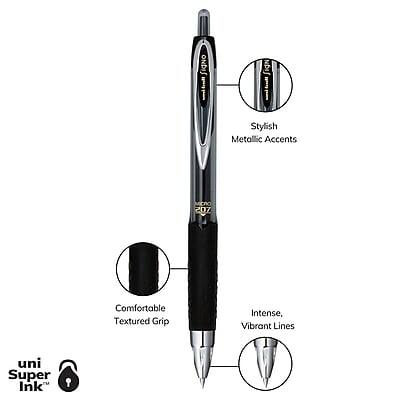 - Stylish Metallic Accents
- Comfortable Textured Grip
- Intense, Vibrant Lines
- Uni Super Ink