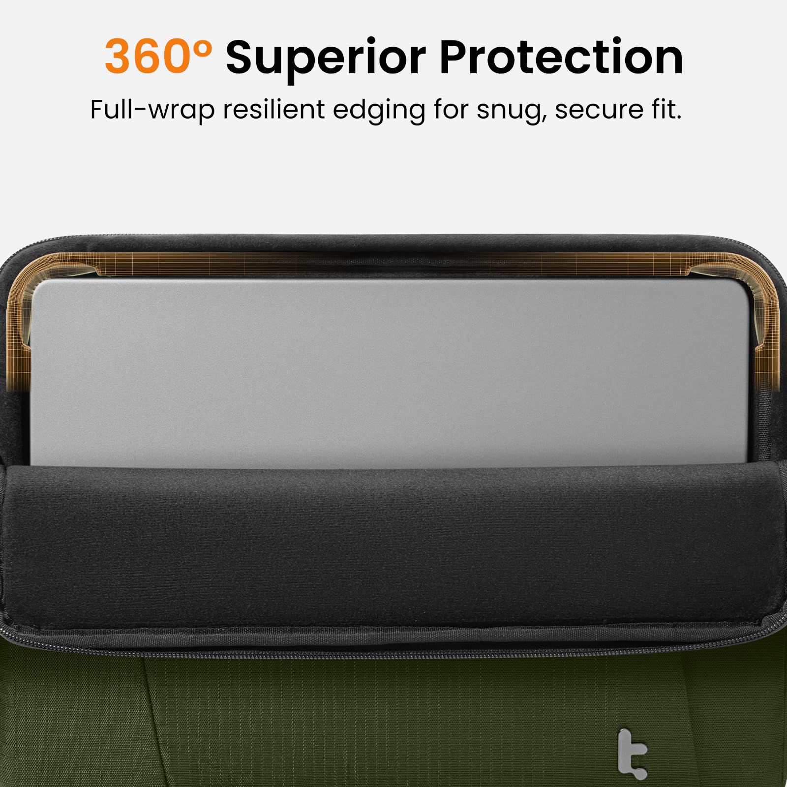 360° Superior Protection  
Full-wrap resilient edging for snug, secure fit.