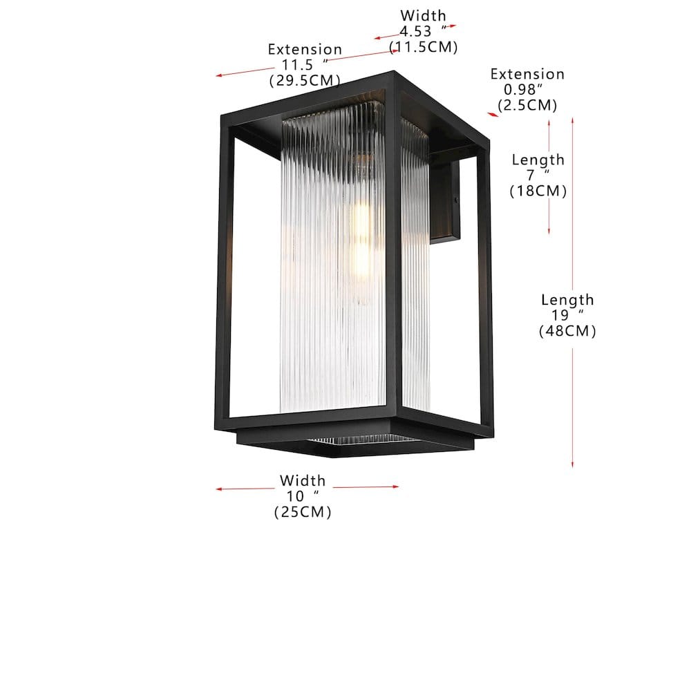 Elegant Lighting - Ludlow 10 Inch Outdoor Wall Sconce In - Black price history on PriceWatchPro