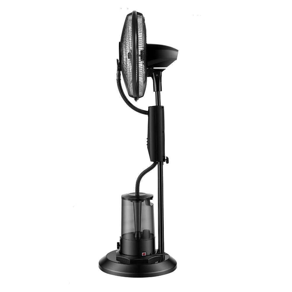 Alt View 7. Loheer - Loheer Misting Fan 3 Speeds Standing Outdoor Cooling Mister Fan with Remote Control for Patio Garage.
