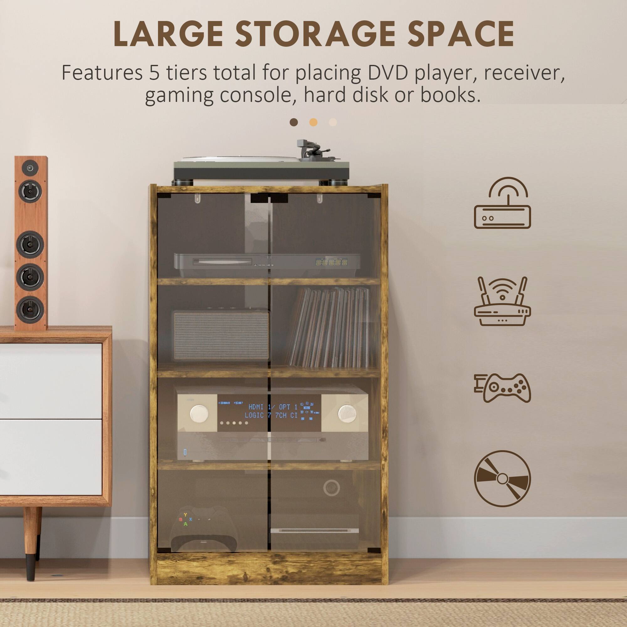 LARGE STORAGE SPACE
Features 5 tiers total for placing DVD player, receiver, gaming console, hard disk or books.
I - HOMI 1/ OPT : LOGIC I PCH CI .....