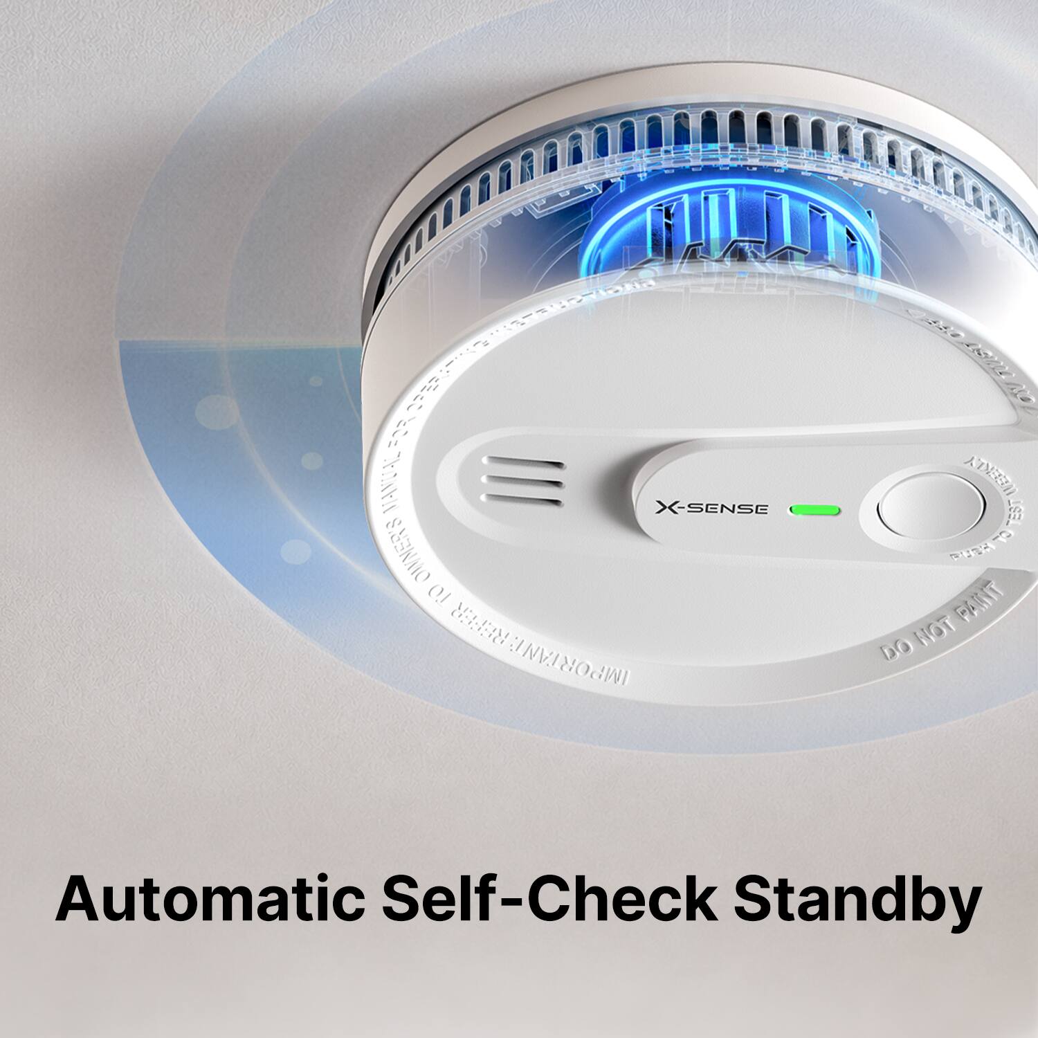 CALLINESS OWNER'S X-SENSE TO REFER IMPORTANT: WEEKLY TEST PUSH NOT PAINT DO

Automatic Self-Check Standby