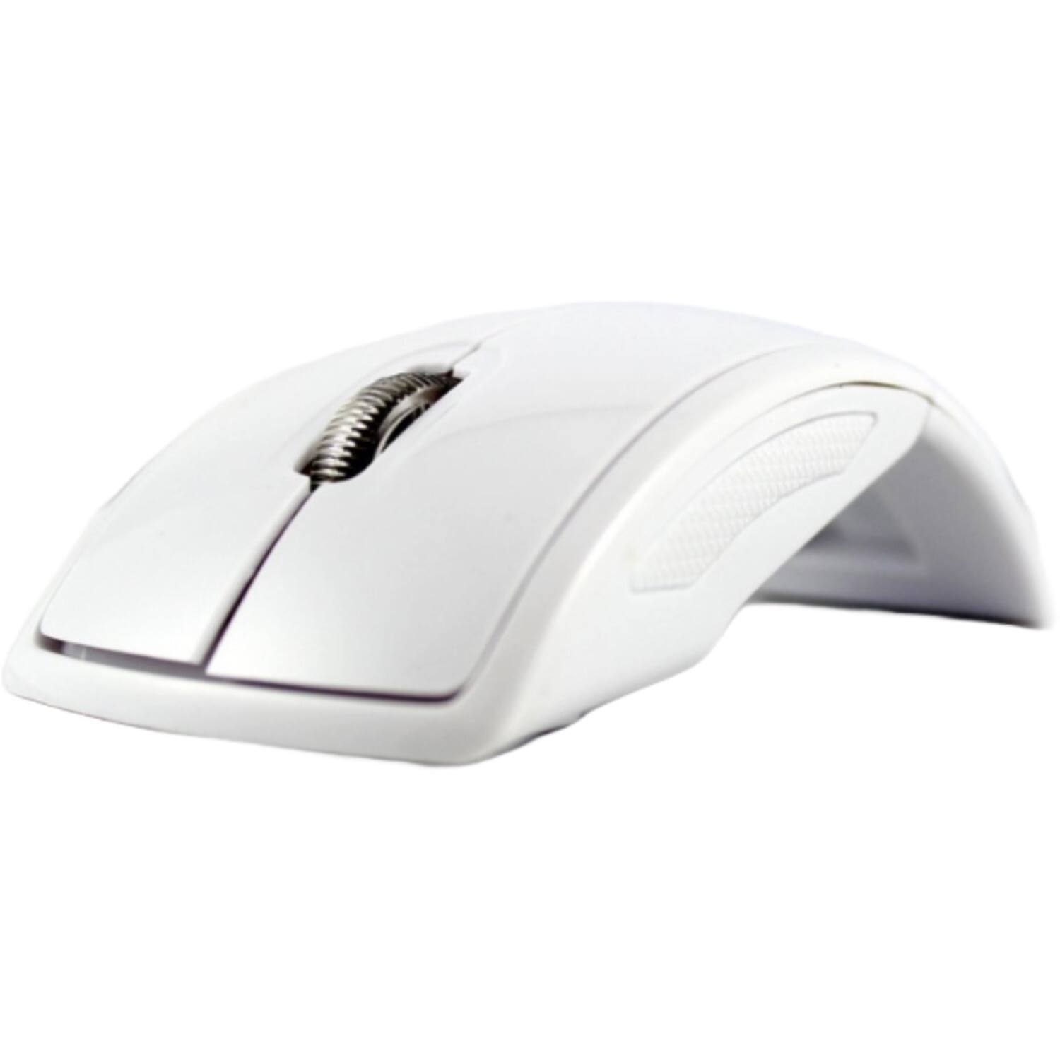 Angle. Sanoxy - Sanoxy Wireless Foldable Arc Optical Mouse with USB Receiver (White) - White.