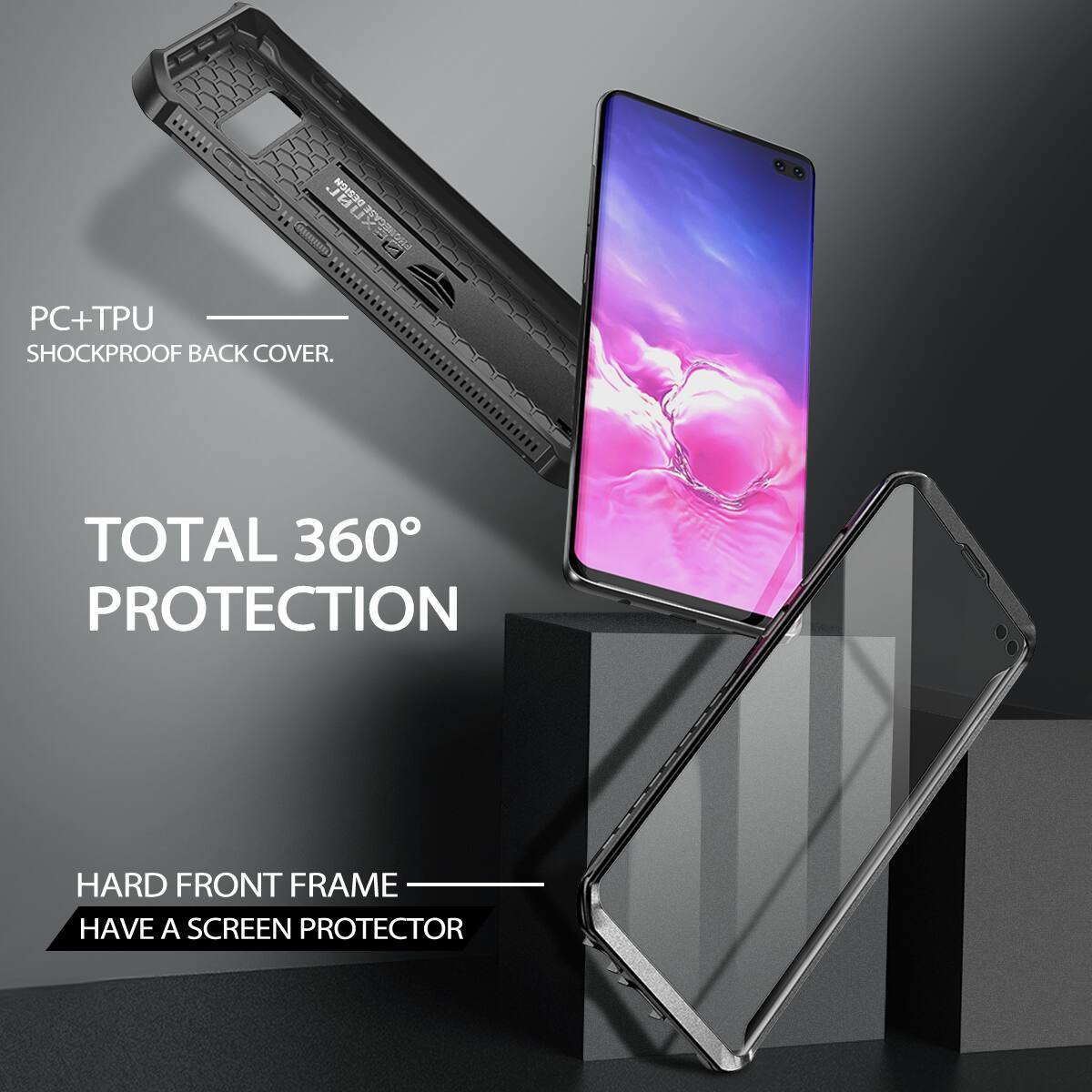 DEZICM ct BEXUNL 1003655/5c PC+TPU SHOCKPROOF BACK COVER. TOTAL 360° PROTECTION HARD FRONT FRAME HAVE A SCREEN PROTECTOR