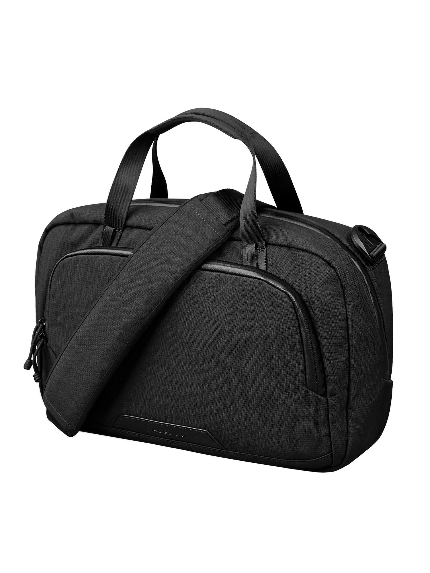 Front. ALPAKA - ALPAKA - Bravo Brief for 14" Laptop with Detachable Shoulder Strap and Luggage Pass-Through - Black - Black.
