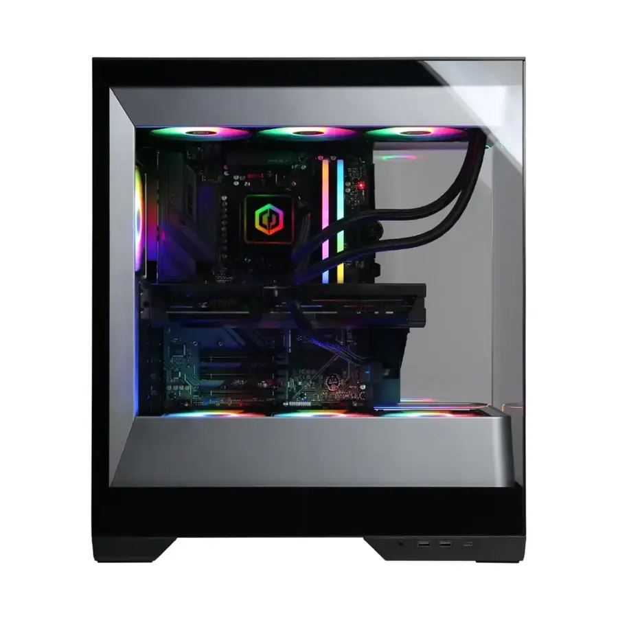Alt View 12. CyberPowerPC - Gamer Supreme Gaming Desktop - AMD Ryzen 7 9800X3D - 32GB Memory - NVIDIA GeForce RTX 5070 Ti 16GB - 2TB PCIe 4.0 SSD - Black.