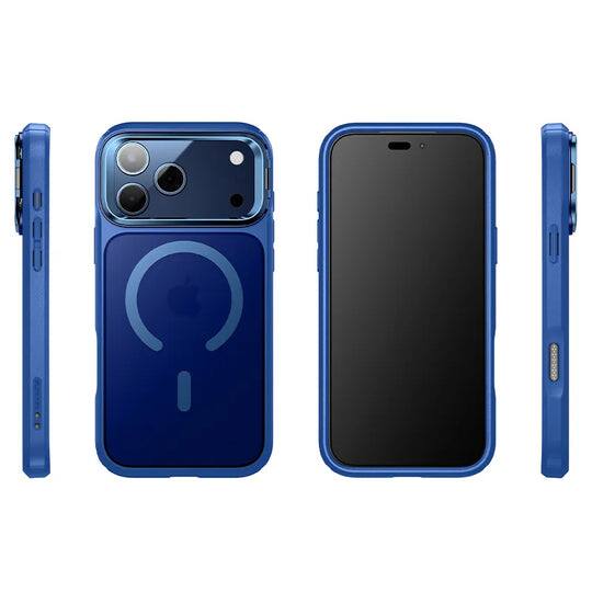 Back. SUPCASE - Unicorn Beetle MAG Slim Clear MagSafe Camera Control Button Case for iPhone 17 Pro Max - Azure.