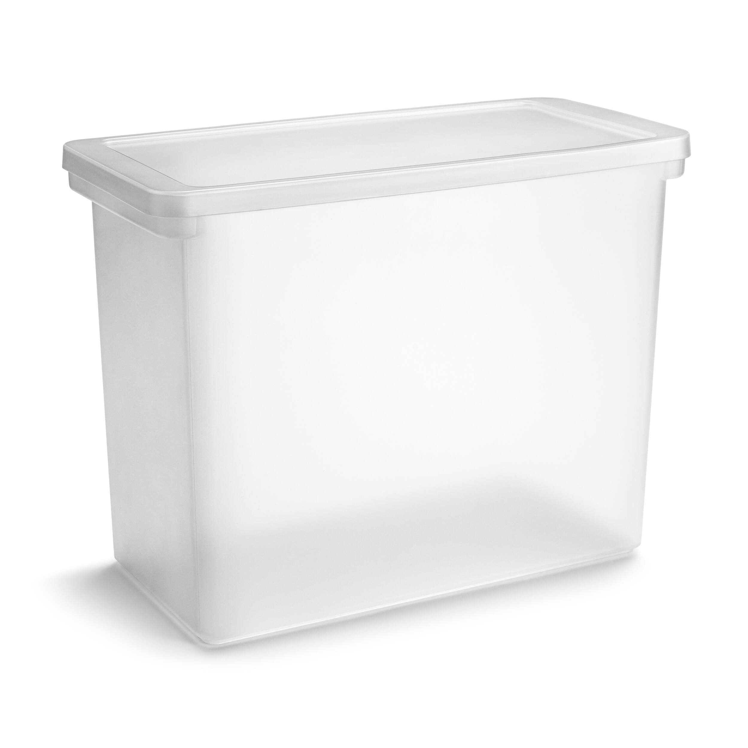 Angle. Sorbus - Plastic Organizer Box with Hook Rails for Binders, Folders, Papers.