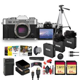 Fujifilm - X-T30 III Mirrorless Camera (Silver)+ RODE Wireless GO Microphone + More