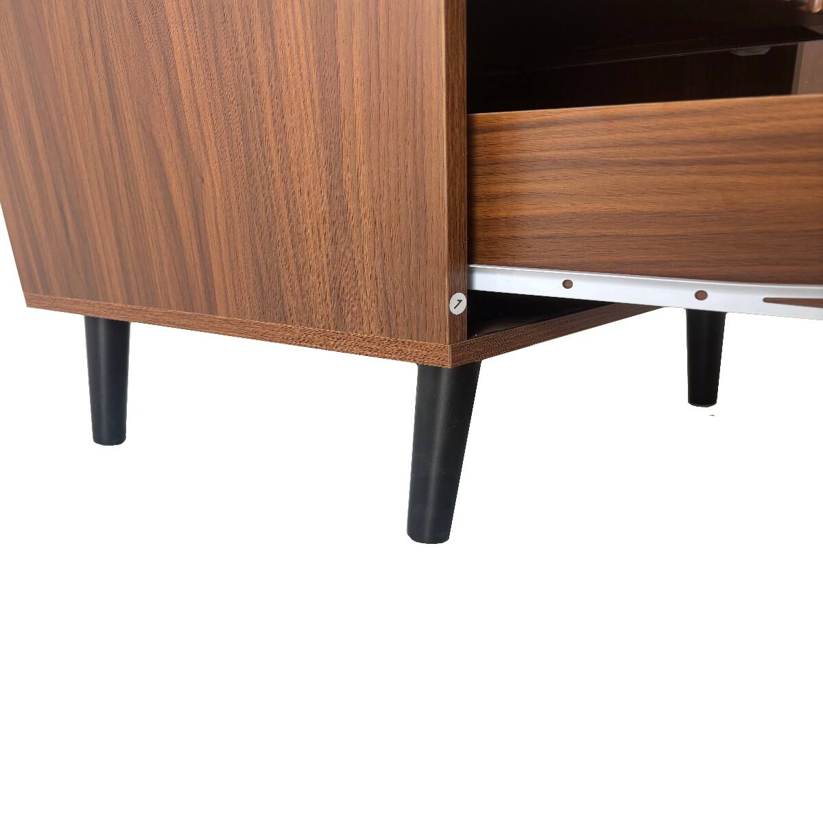 Loheer Wooden Nightstand, Two Drawer Bedside Cabinet for Bedroom, Color ...