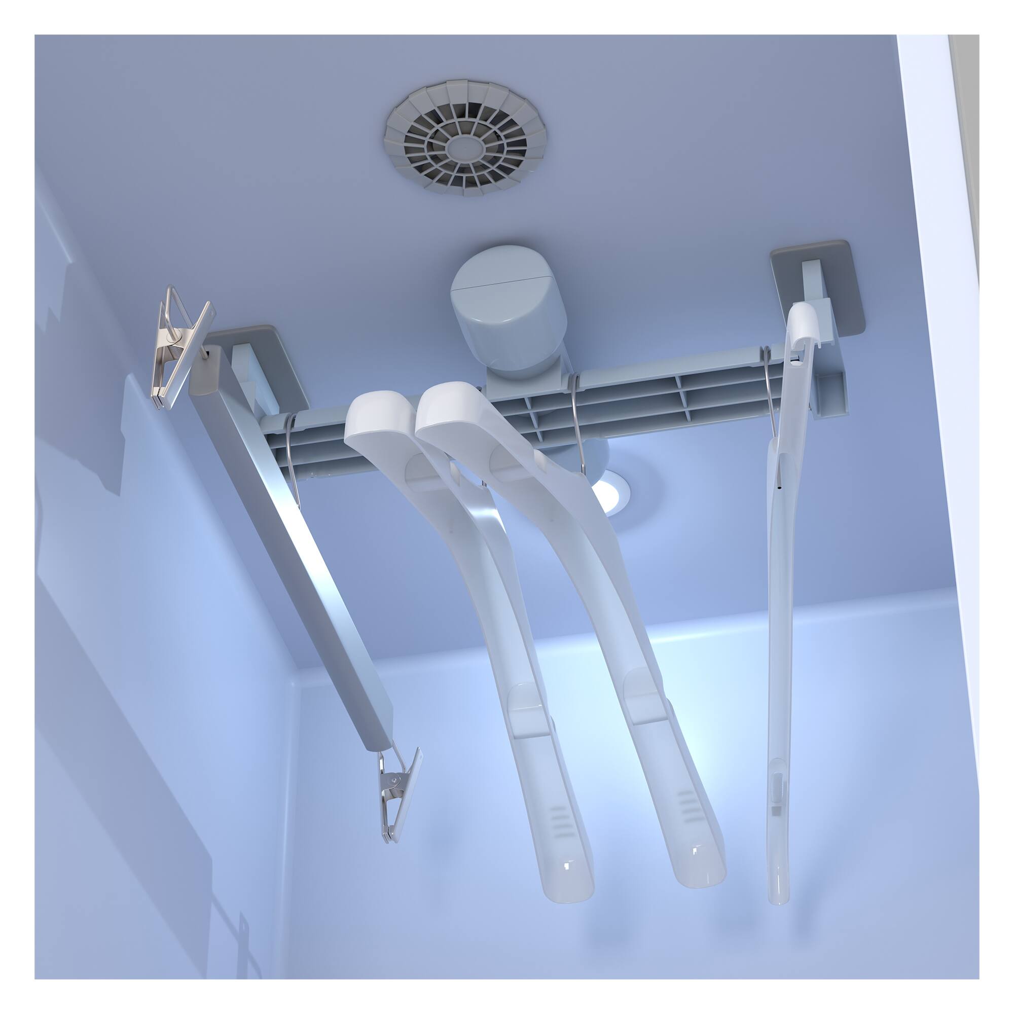 Alt View 1. Equator - Equator Steam Dryer Closet REMOVE WRINKLES Sanitize Deodorize Refresh Slim110V Black - Black.