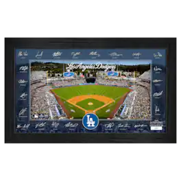 Highland Mint - Los Angeles Dodgers Framed 12" x 20" 2025 Signature Field Photograph - Facsimile Signatures - Limited Edition of 5,000 - Multicolor