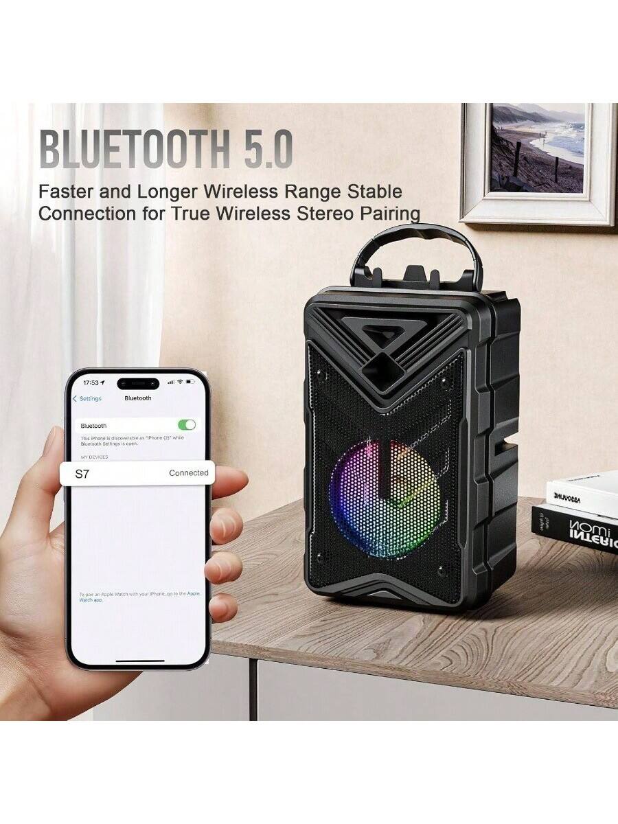 BLUETOOTH 5.0  
Faster and Longer Wireless Range Stable Connection for True Wireless Stereo Pairing  

Settings  
Bluetooth  
Bluetooth  
This iPhone is discoverable as "iPhone 12" while Bluetooth settings is open.  
S7  
Connected  

To pair an Apple Watch with your iPhone, go to the Apple Watch app.