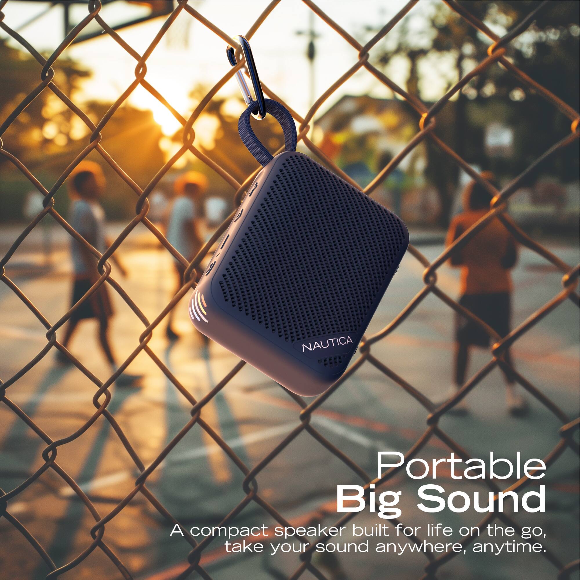 NAUTICA Portable Big Sound  
A compact speaker built for life on the go, take your sound anywhere, anytime.