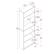 Alt View 12. CorLiving - Teo Collection 5-Tier Floor-Standing Bookcase - White.