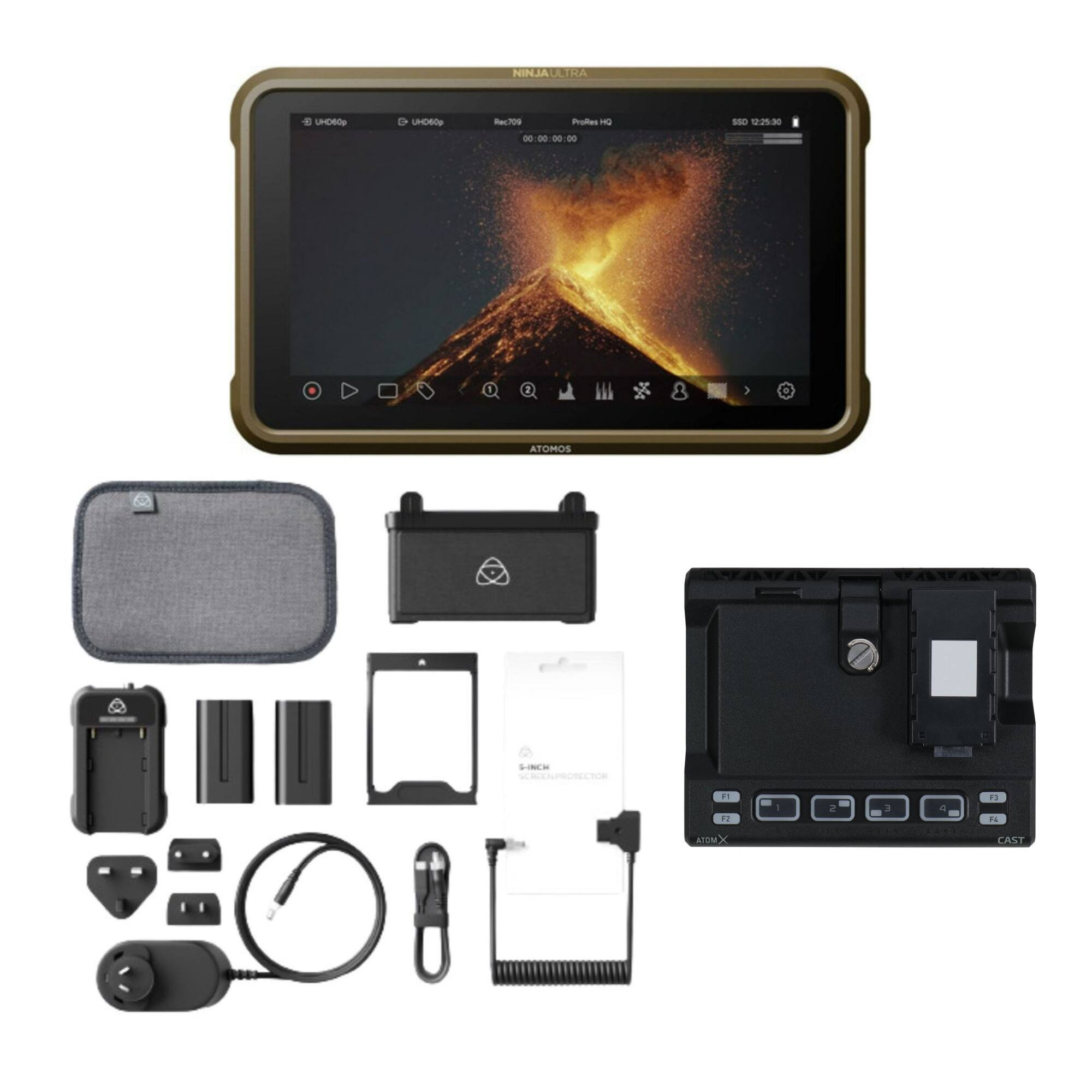 NINJA ULTRA ATOMOS UHDROOP D UHDBOOP Rec709 Profius G 00000000 D0 - 00 DO SSO  O ATOMOS SINCH F1 do 3 F3 de ATEM CAST