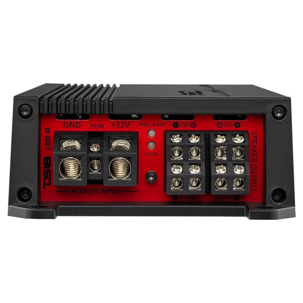 G1000.4D D58

GND REM +12V PRO/PWR CLIP POWER INPUT

ARE CH1 + CH3
CH2 + CHA

SPEAKER OUTPUT