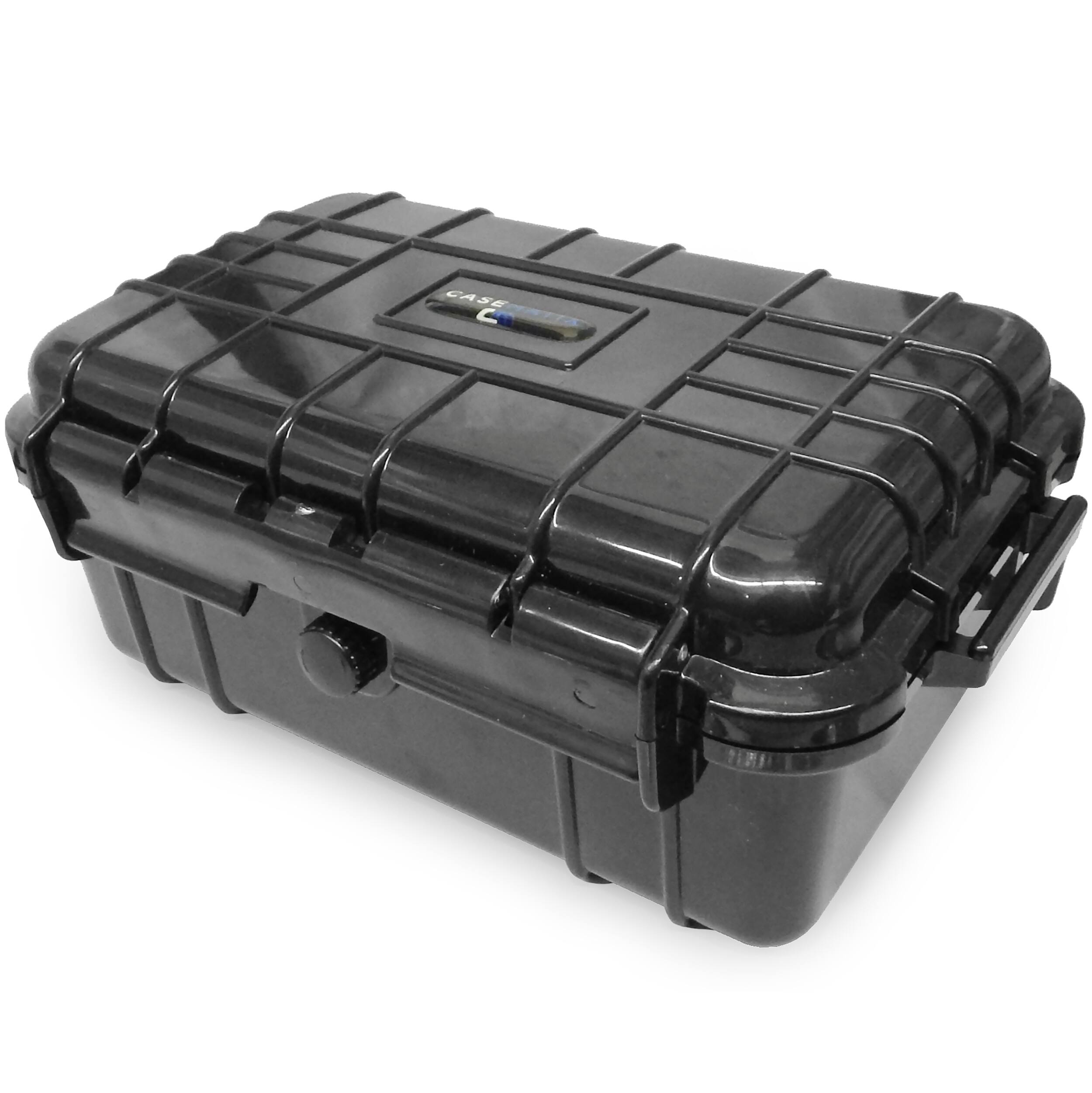 Alt View 4. CASEMATIX - Waterproof Game Case Holder For Gameboy Color and Original Game Boy Cartridges Storage Box Fits 18 Games - Black.