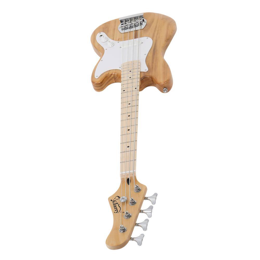 Alt View 2. Winado - Electric Bass Guitar Full Size 4 String Rosewood Basswood Fire Style Exquisite Burning Bass(Burly Wood).
