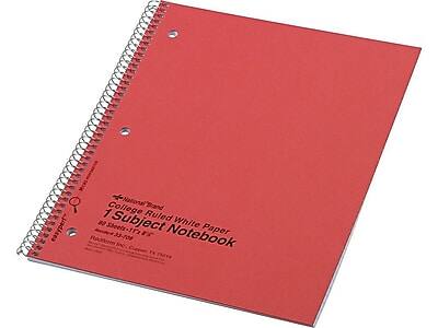 National College Ruled White Paper  
1 Subject Notebook  
80 Sheets - 17 x 22  
Brand: Ruled White Paper  
Subject: 1 Subject Notebook  
Made in USA  
Rockland Inc., Copyright 2014