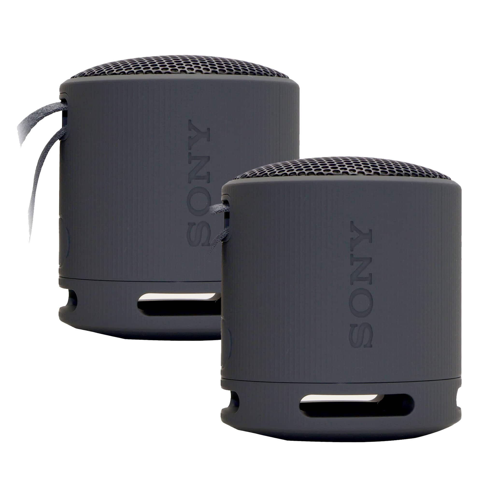 2x Sony XB100 Portable Waterproof Bluetooth Speaker Dual Pack - Black