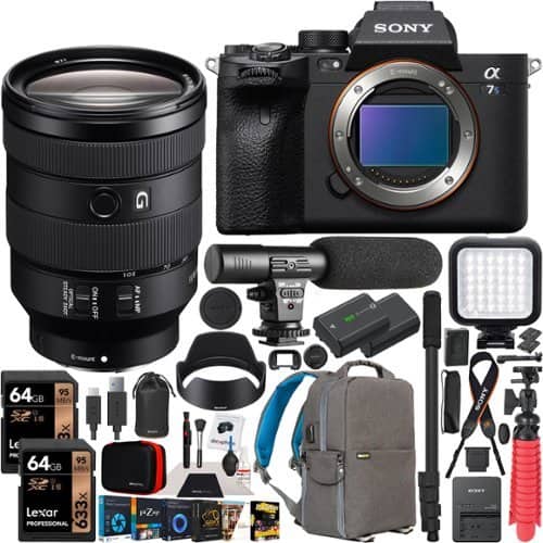 Bundle - Sony - a7S III Mirrorless Full Frame Camera 24-105mm F4 G OSS Lens SEL24105G Kit