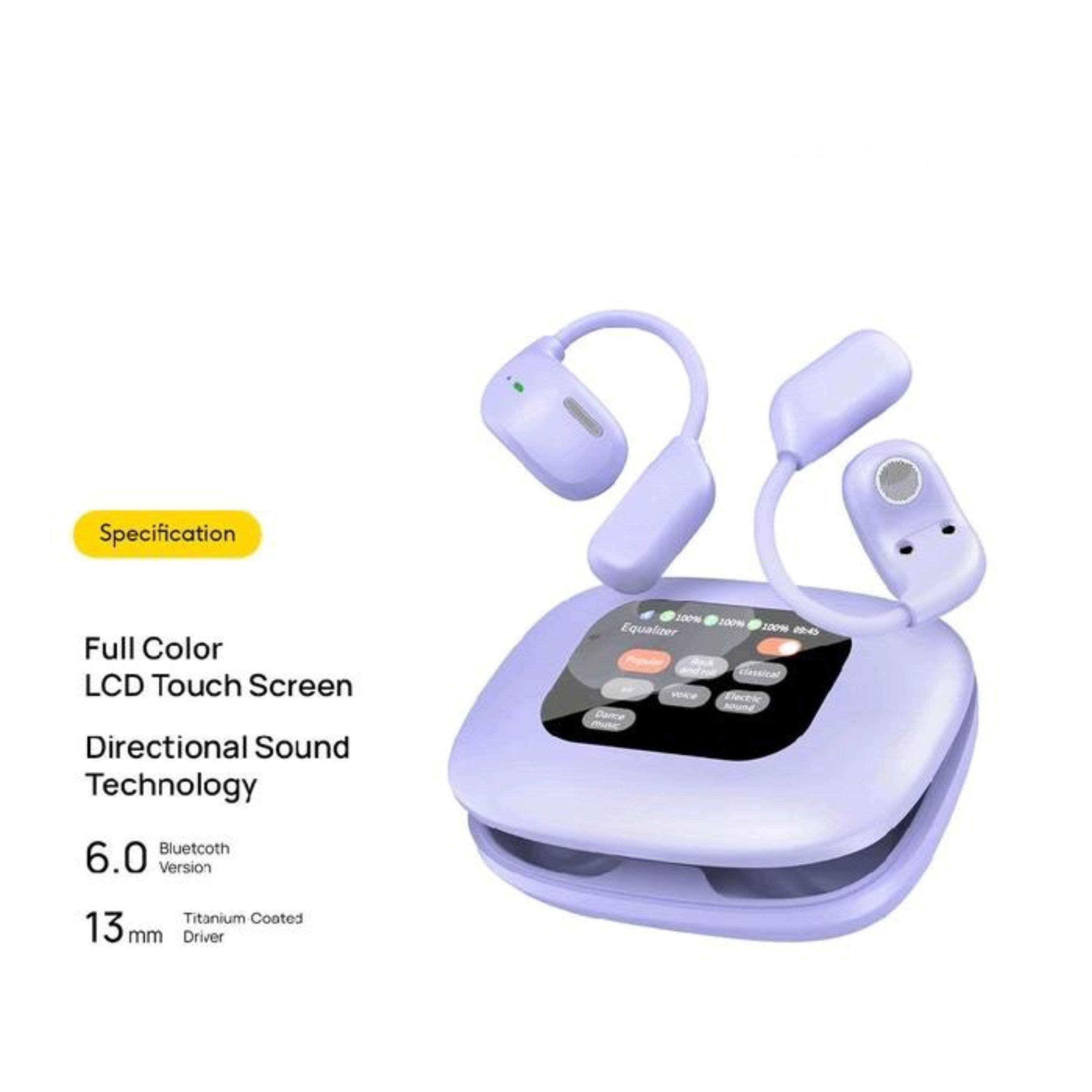 Specification  
Full Color LCD Touch Screen  
Directional Sound Technology  
6.0 Version Bluetooth  
13 mm Titanium Coated Driver  
Equalizer  
Classic  
Clectic  
Dance
