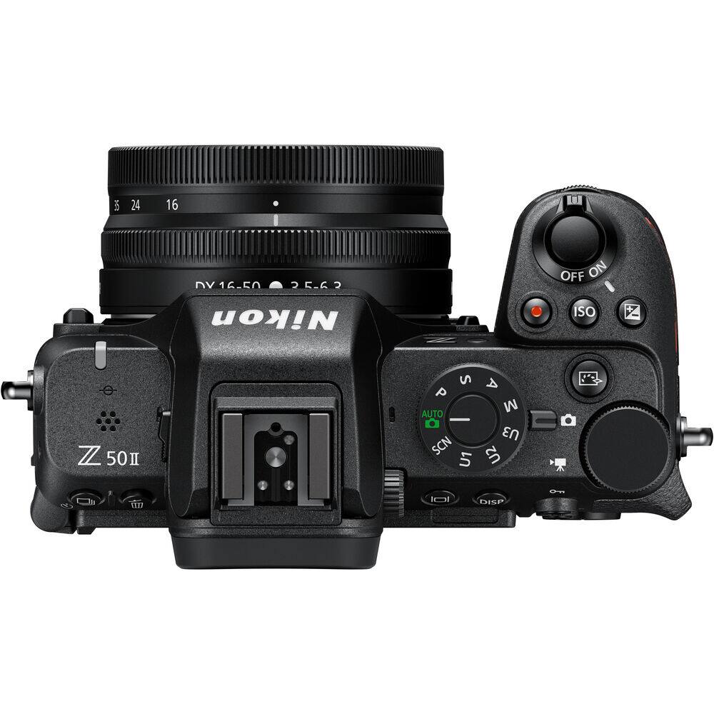 35 24 16  
DV 16-50 5-6  
Nikon  
Z 50 II  
ISO  
OFF ON  
AUTO  
M  
S  
A  
P  
SCN  
U1 U2 U3  
DISP