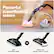 Powerful superheated steam
Picks up dirt as you clean.
Use microfiber pads
OR
Attach any regular cloth or towel