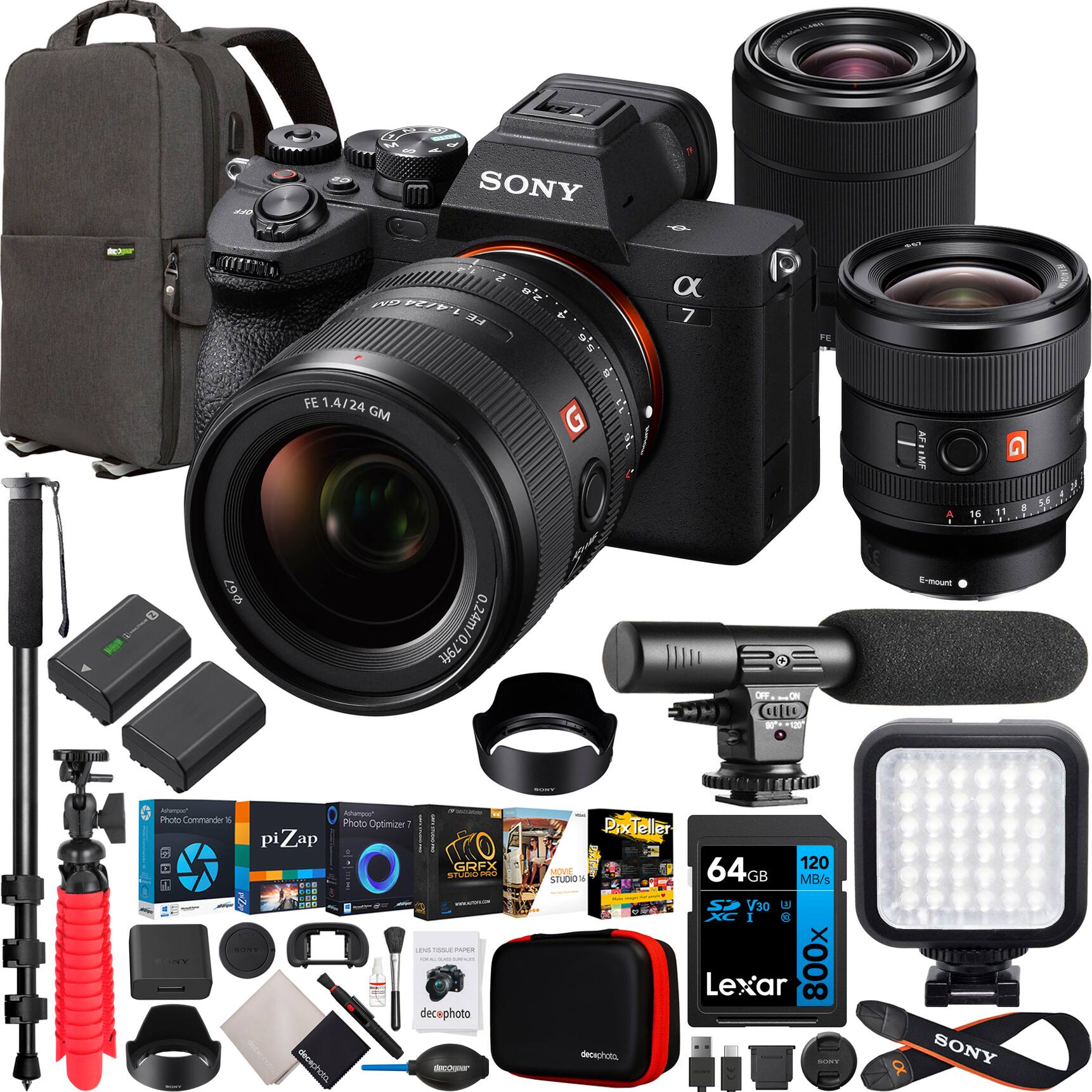 - SONY α7 FE 1.4/24 GM G AF AFEIMF
- 16 11 1
- s0a 67 0.24m/.79ft
- CHED 19 Sm Alepu
- Photo Commandez E Photo Optimizer pi Zap I GREX PO pe
- PR decephoto nthg_
- PrxcTeller 64GB 120 HOVEL sTUDIO MB/s V30 1 Lexar 800x decach
- SONY C

- SONY α7
- FE 1.4/24 GM
- FE 16-35mm F4 ZA OSS
- FE 16-35mm F4 ZA OSS
- 64GB 120 MB/s V30 800x Lexar
- decaphoto
- decaphoto
- decaphoto
- decaphoto
- decaphoto
- decaphoto
- decaphoto
- decaphoto
- decaphoto
- decaphoto
- decaphoto
- decaphoto
- decaphoto
