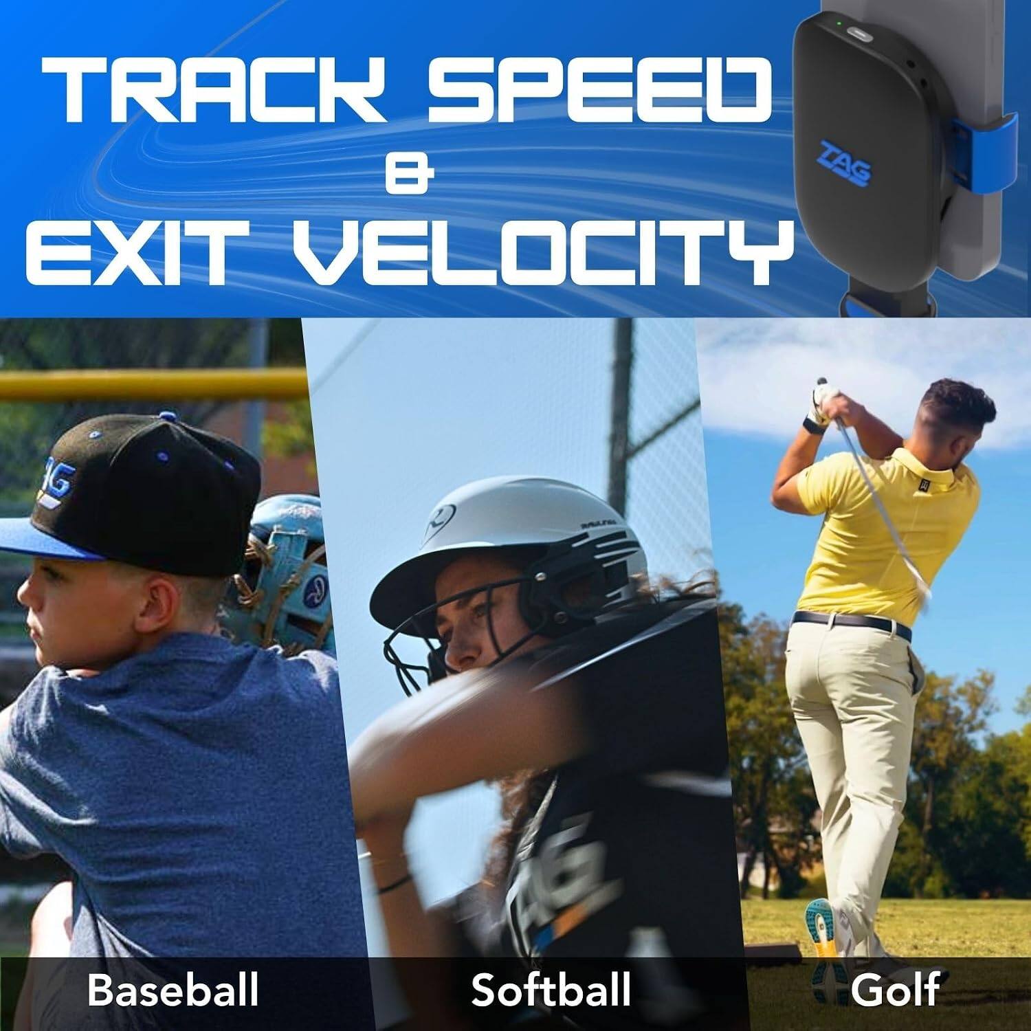 TRACK SPEED & EXIT VELOCITY

Baseball
Softball
Golf