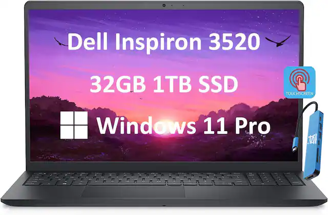 Dell Inspiron 3520 32GB 1TB SSD TOUCHSCREEN Windows 11 Pro