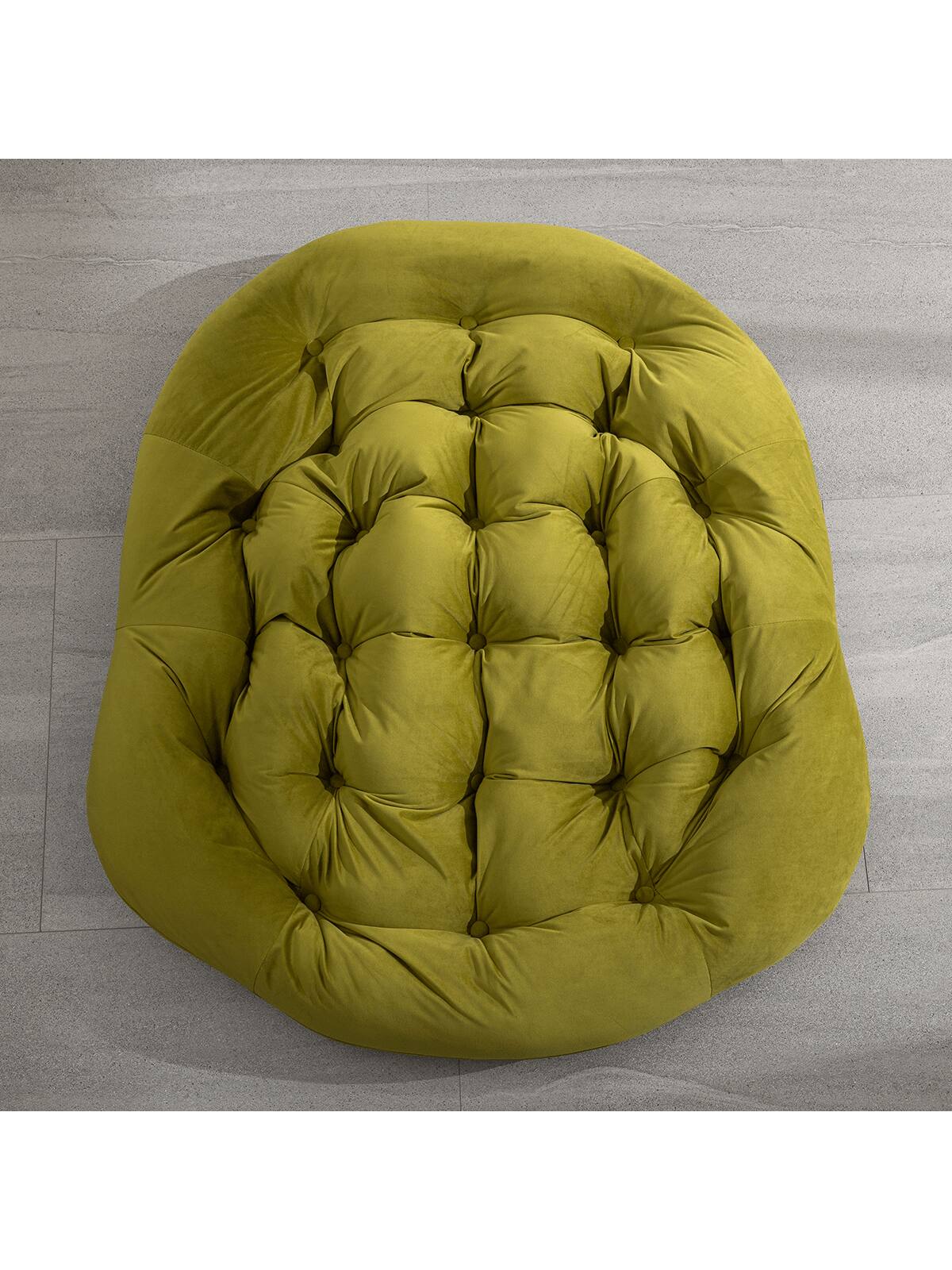 Alt View 1. Trinkets Crazed - Outdoor Patio Rocking Chair Set Of 2,Comfy Wicker Rocker Chair With Padded Cushion,Oversized Rattan Papasan Egg Chair - Olive Green.