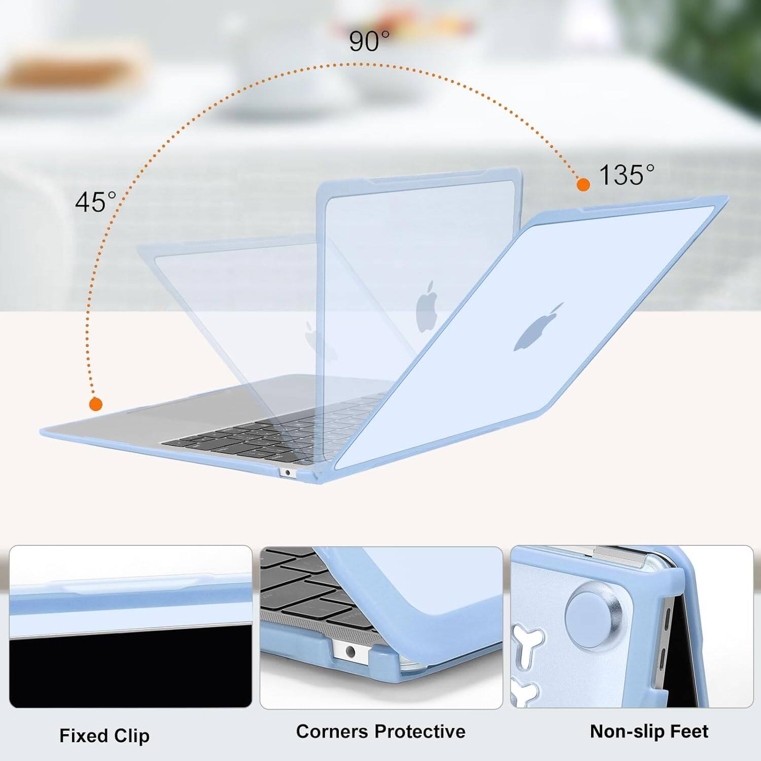 90°
45°
135°

Fixed Clip
Corners Protective
Non-slip Feet